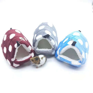 New Pet Hamster Hammock Cage Winter Warm House Plush Soft Hanging Bed