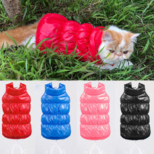 Load image into Gallery viewer, Clothes For Small Cats Dogs Thicken Warm Fleece Kitten Kitty Vest Jacket Waterproof Cat Coat
